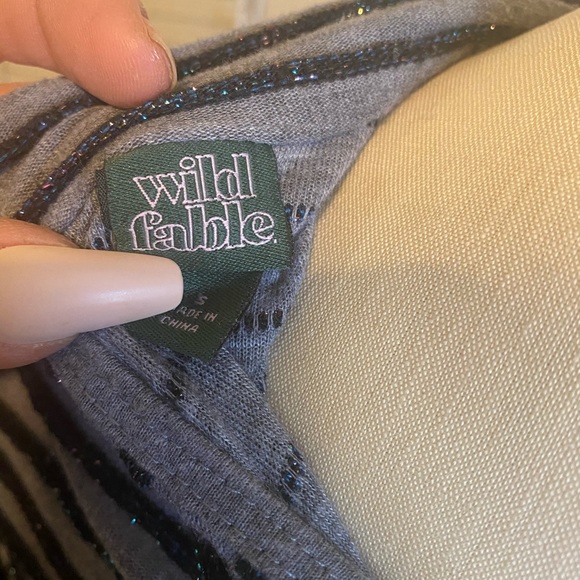 ⚡️Wild Fable cropped tinsel mock turtleneck - Picture 8 of 10